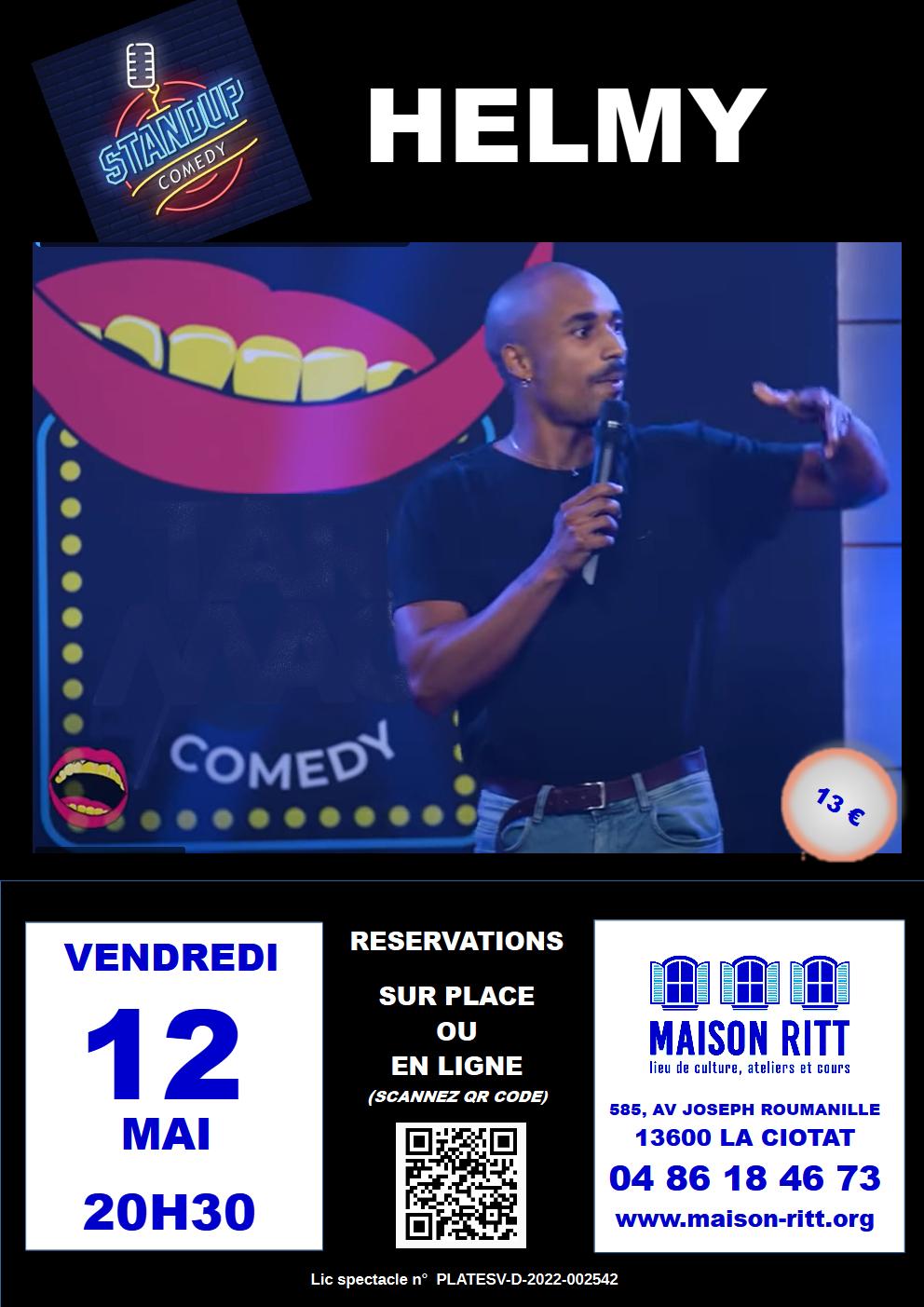 Humour - 12 mai 2023 20h30 - Helmy